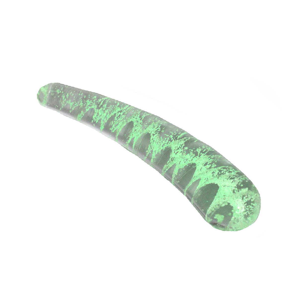 Glass Dildo Curve - Glow in the Dark