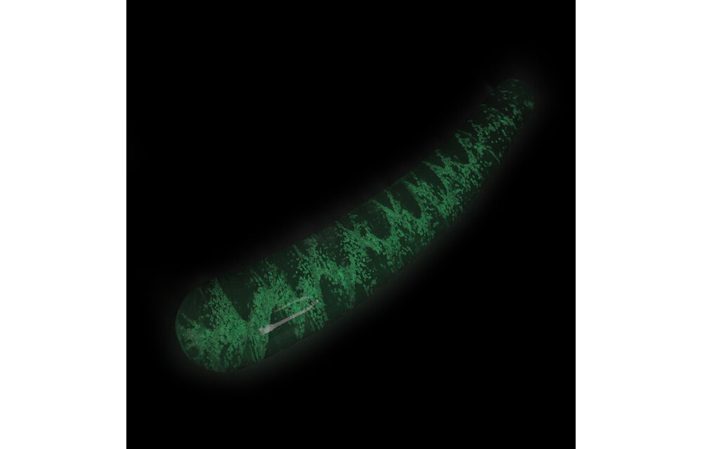 Glazen Dildo Curve 15 cm Glow in the Dark - Kiotos Glass