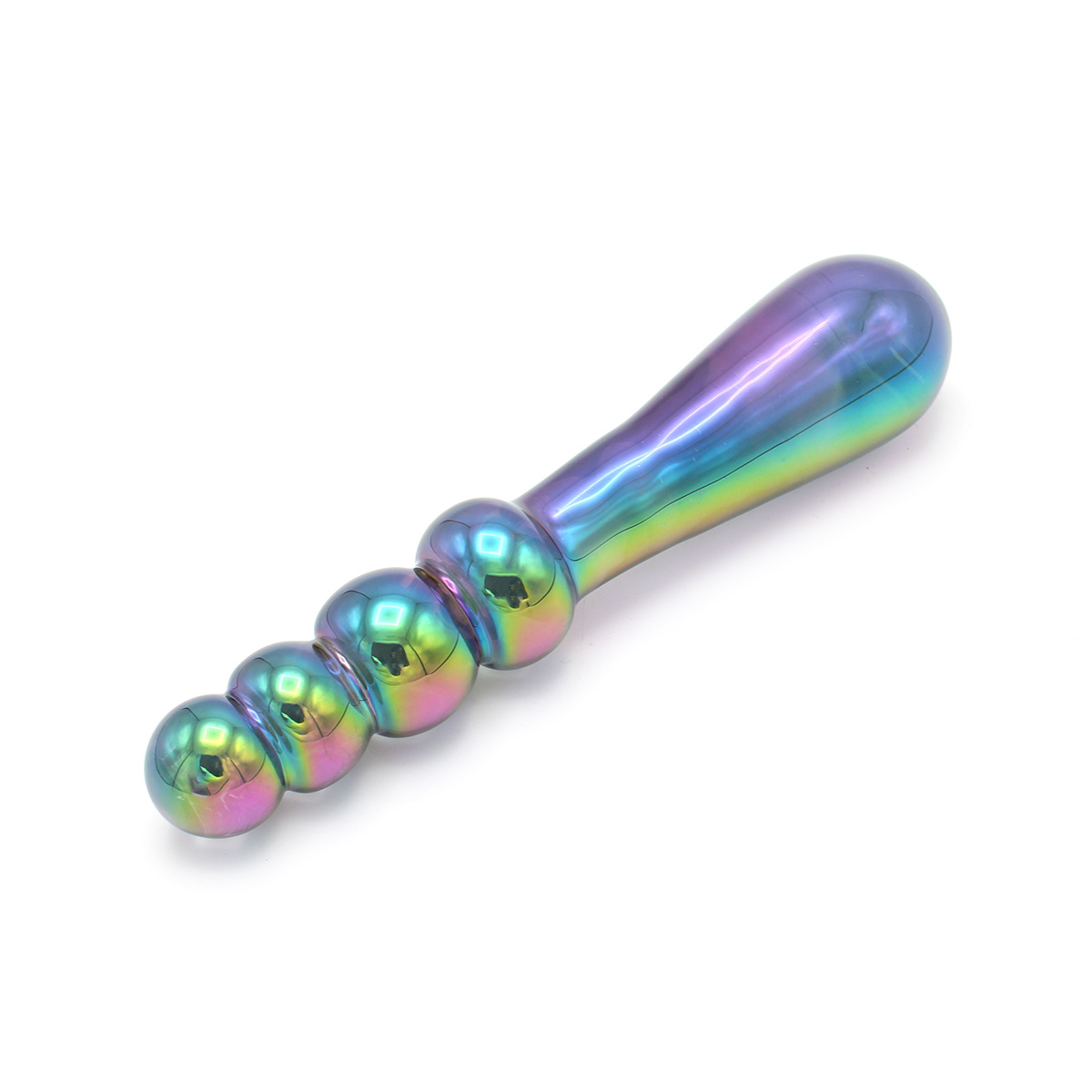 Glass Dildo Beads Rainbow 18 cm – Handmade & Colourful