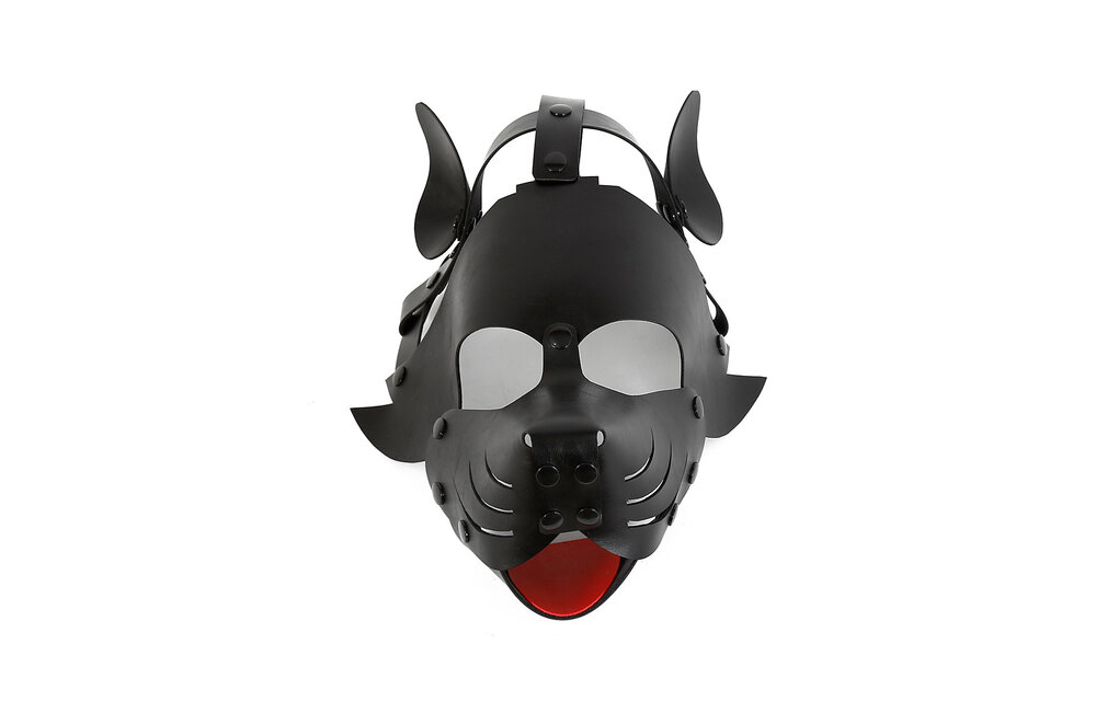 BDSM Puppy Mask PU Leather | Comfortable & Seductive Black
