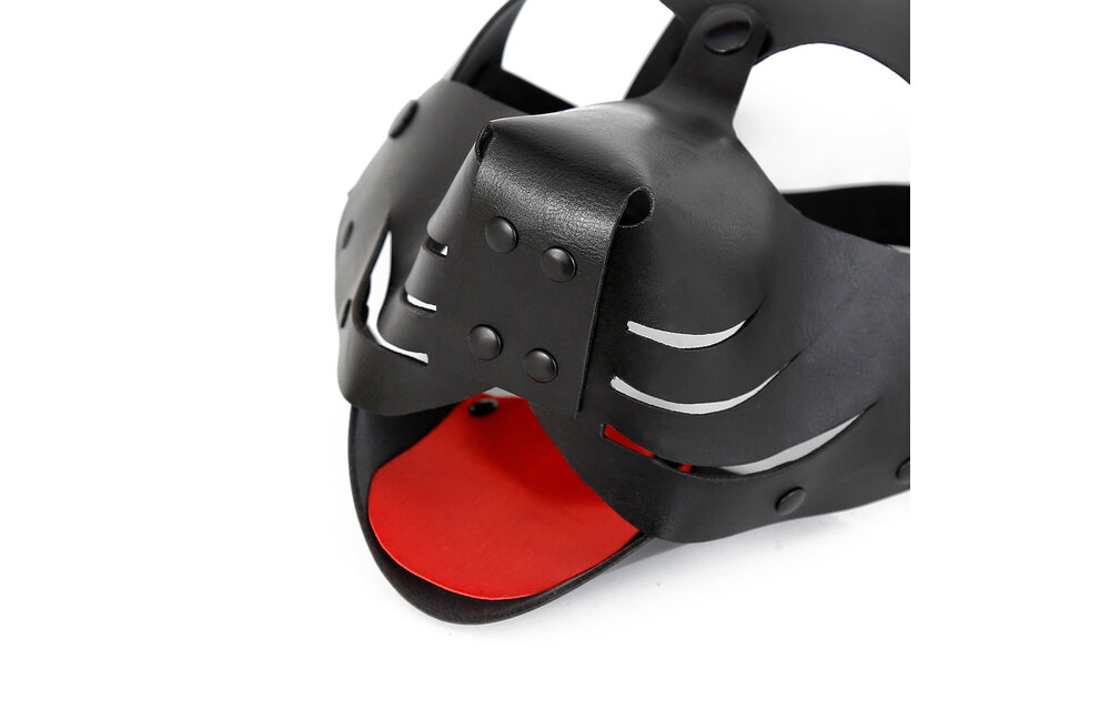 BDSM Puppymasker PU-leer | Comfortabel & Verleidelijk Zwart