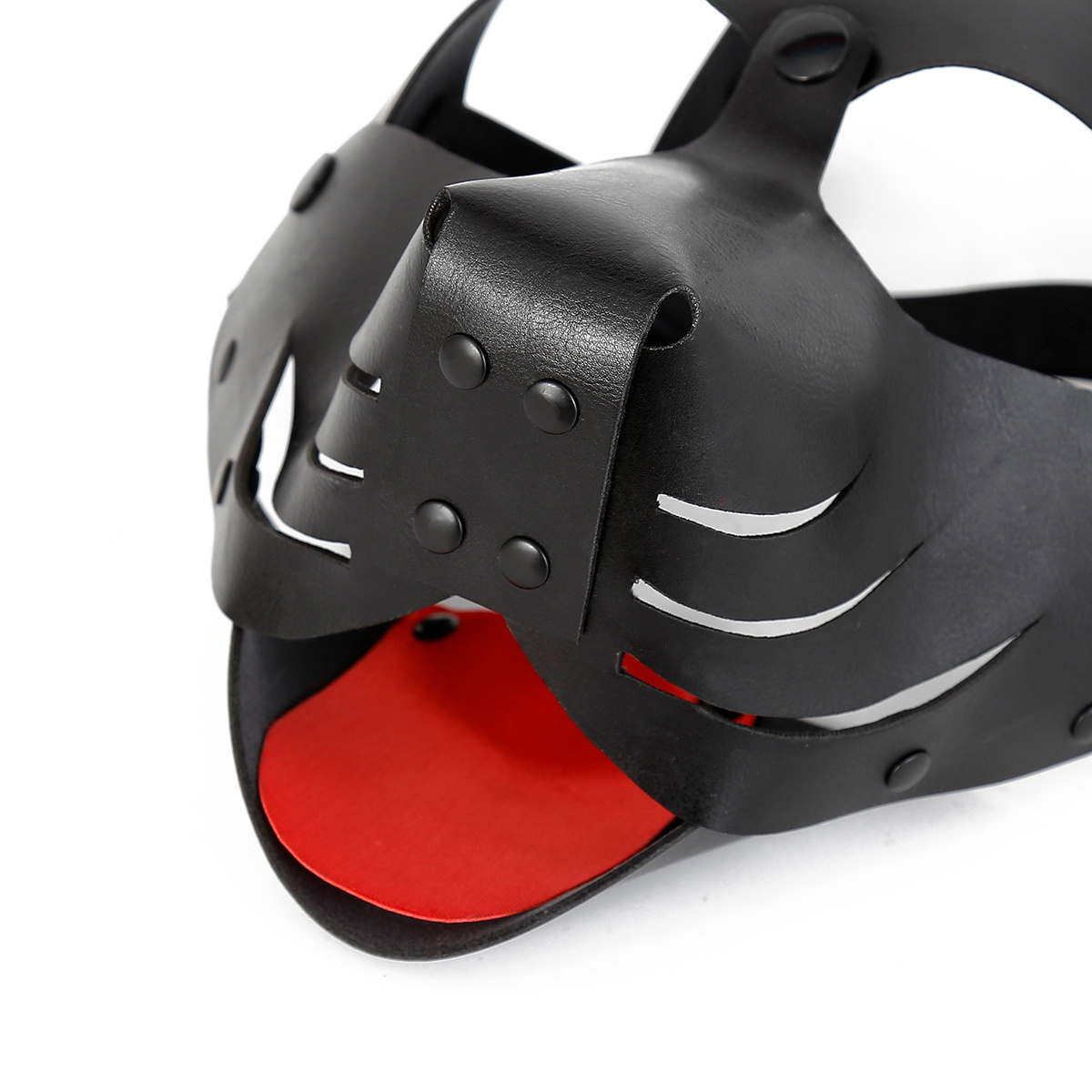 BDSM Puppy Mask PU Leather | Comfortable & Seductive Black