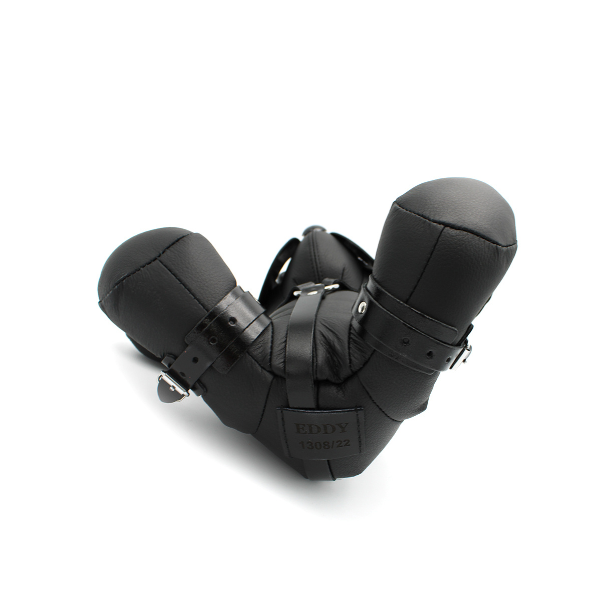 Eddy BDSM Teddy Black – Kinky Leather Cuddly Toy & Decoration