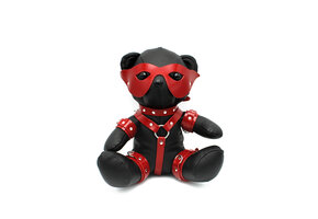 Eddy BDSM Teddy Red – Kinky Leather Bear for Playful Fun