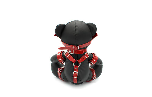 Eddy BDSM Teddy Red – Kinky Leather Bear for Playful Fun