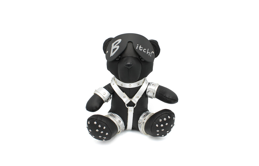 Eddy BDSM Teddy Silver B-Itch – Cool & Naughty Gift