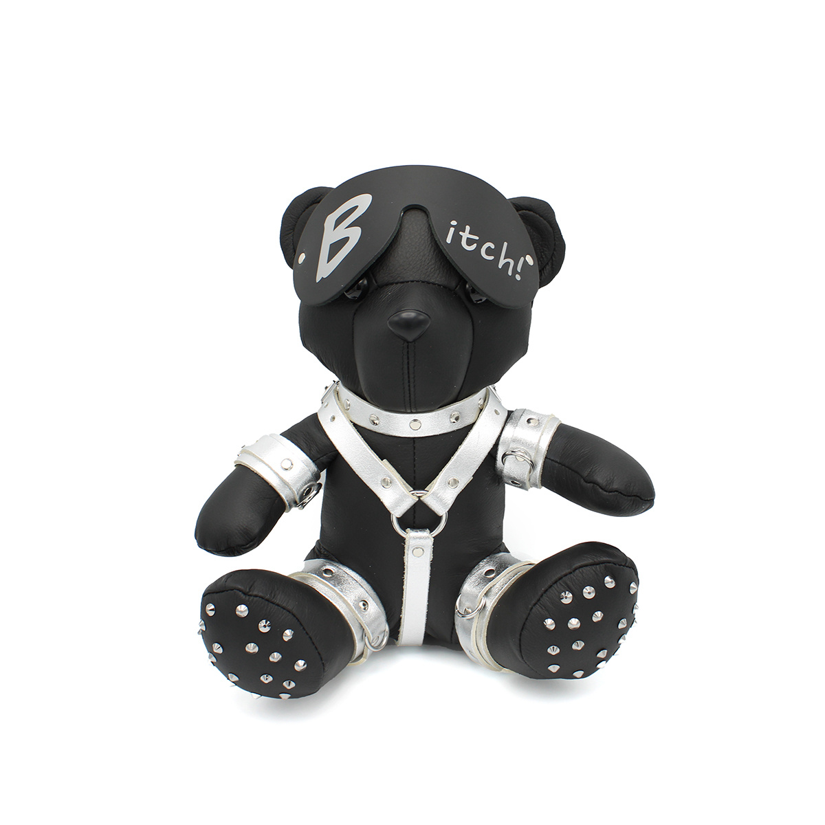Eddy BDSM Teddy Silber B-Itch – Cooles & freches Geschenk
