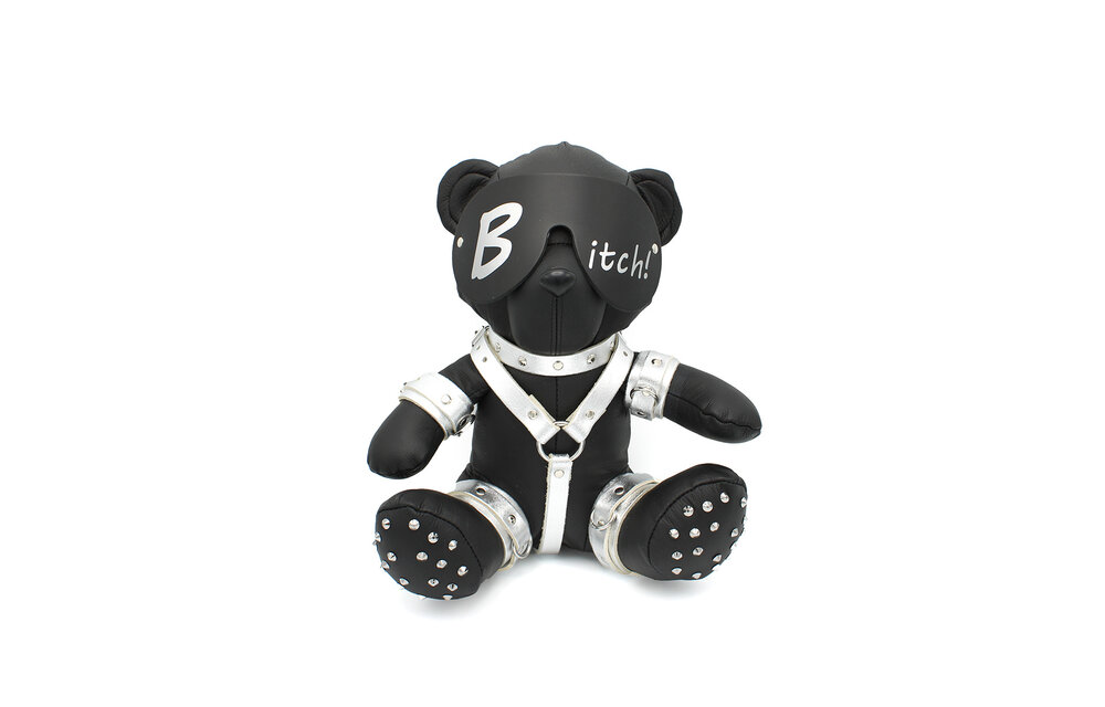 Eddy BDSM Teddy Silver B-Itch – Cool & Naughty Gift