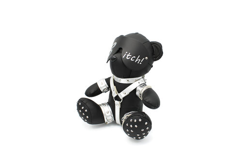 Eddy BDSM Teddy Silber B-Itch – Cooles & freches Geschenk