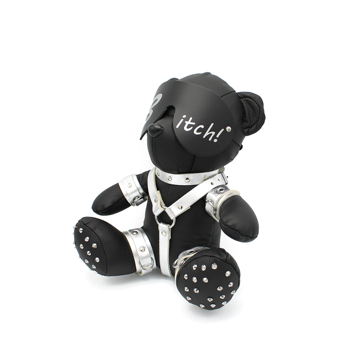 Eddy Bdsm Teddy Silver B-Itch – Stoer & Ondeugend Cadeau