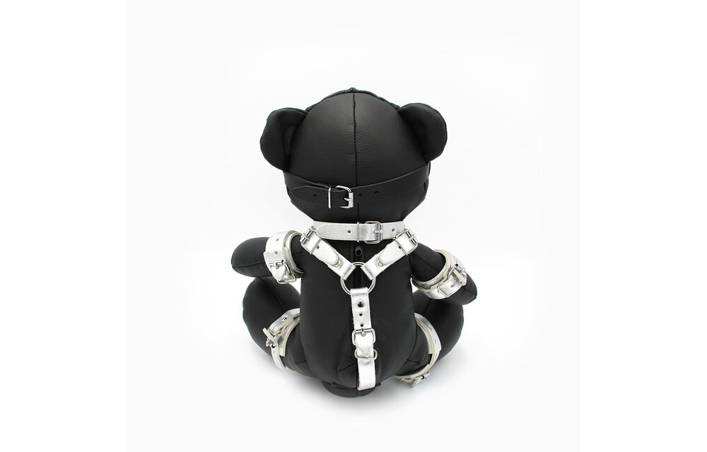 Eddy BDSM Teddy Silber B-Itch – Cooles & freches Geschenk