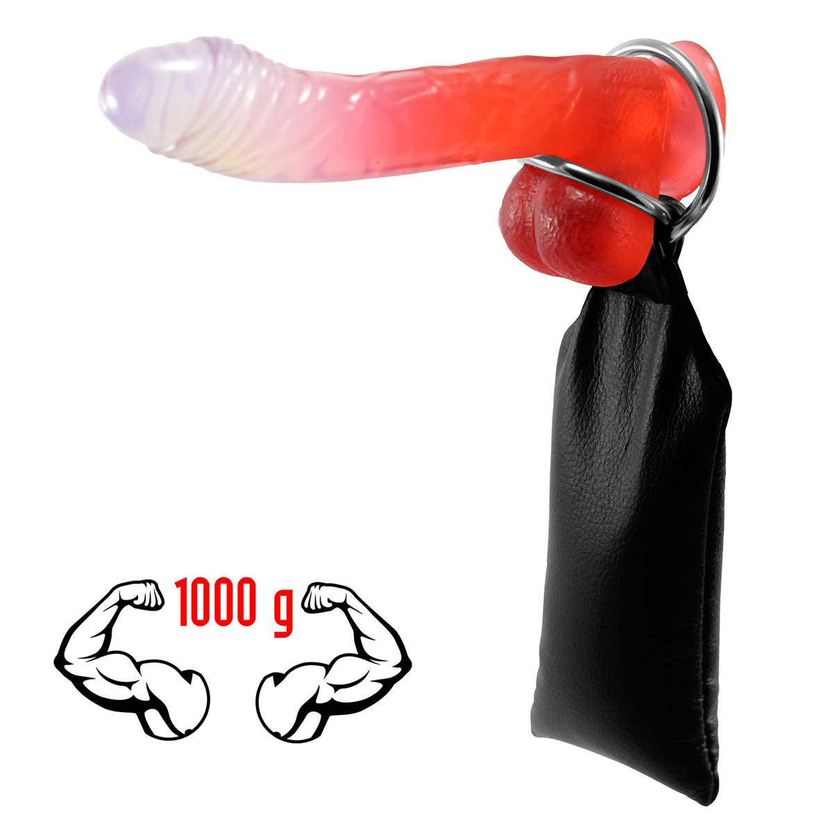 Leren Gewicht 2 Ringen 1000g – Sterke Man Erectieversterker