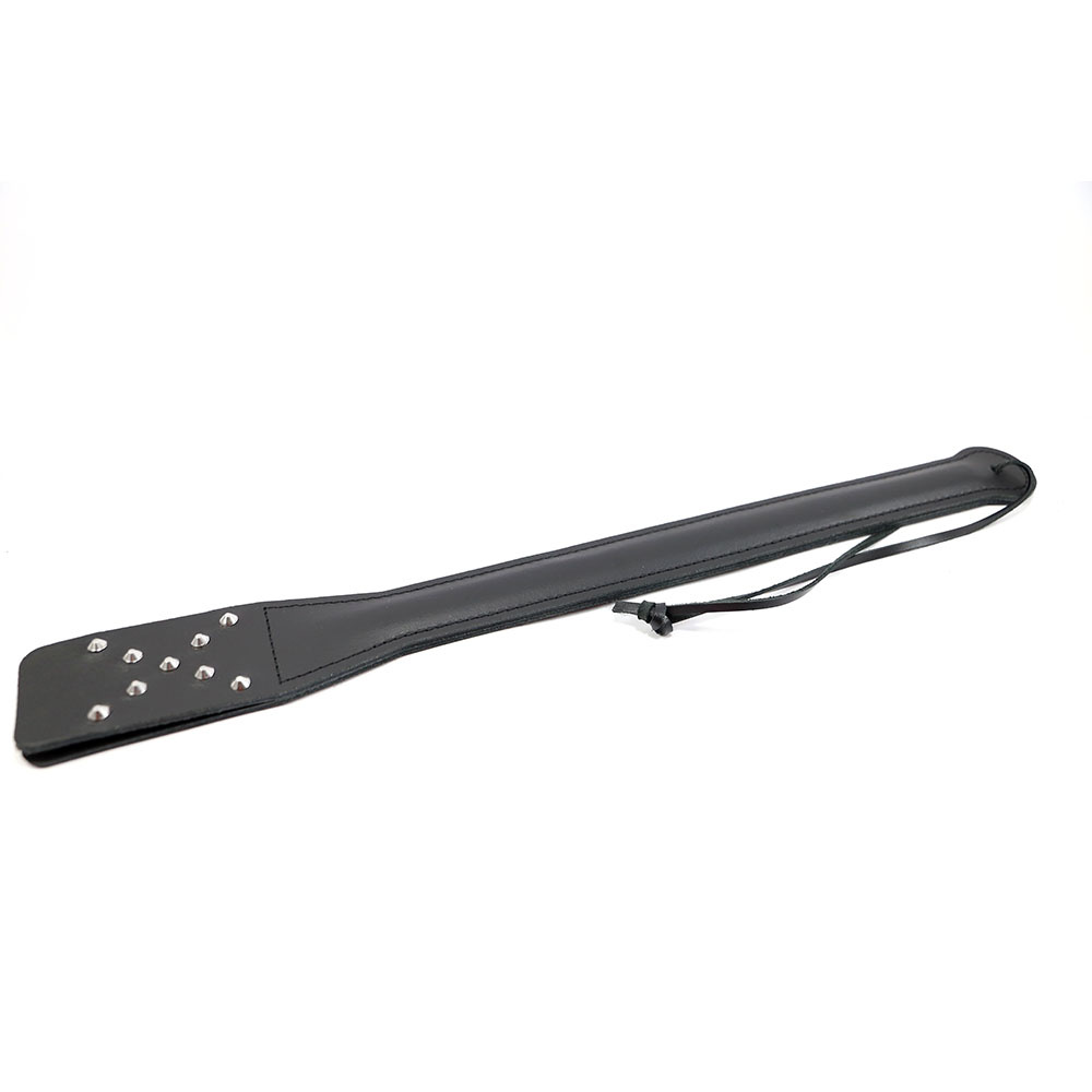 Double Leather Paddle 45 cm with Decorative Studs - Kiotos