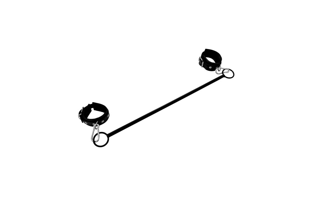 Spreizstange Double O-Ring mit verstellbaren Lederhandschellen
