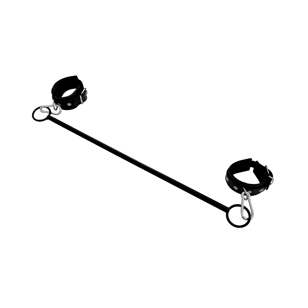 Spreader Bar Double O-Ring Met Verstelbare Leren Handboeien