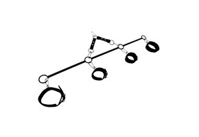 Spreader Bar Quadruple O-Ring | Adjustable Leather Cuffs