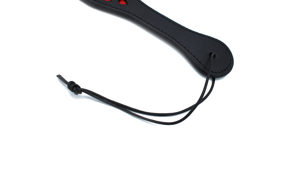 Leder-Sweetheart-Paddle | Stilvolles, verspieltes Lederaccessoire