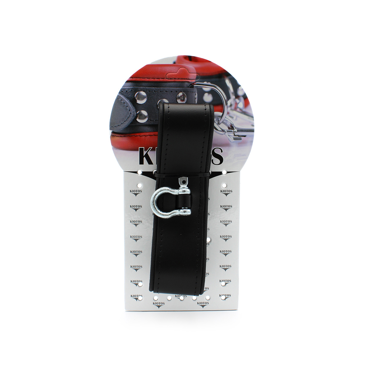 Leather Collar with Metal Buckle & Adjustable Press Studs