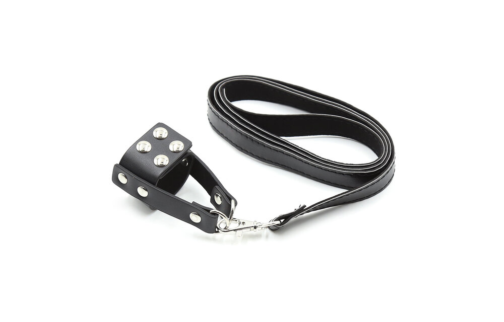 PU-Leder-Cockring mit Riemen 115 cm – Vegan & Cool