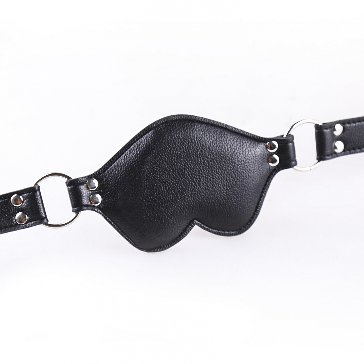 Big Lips Penis Gag Schwarz | Verstellbarer, bequemer Mundknebel