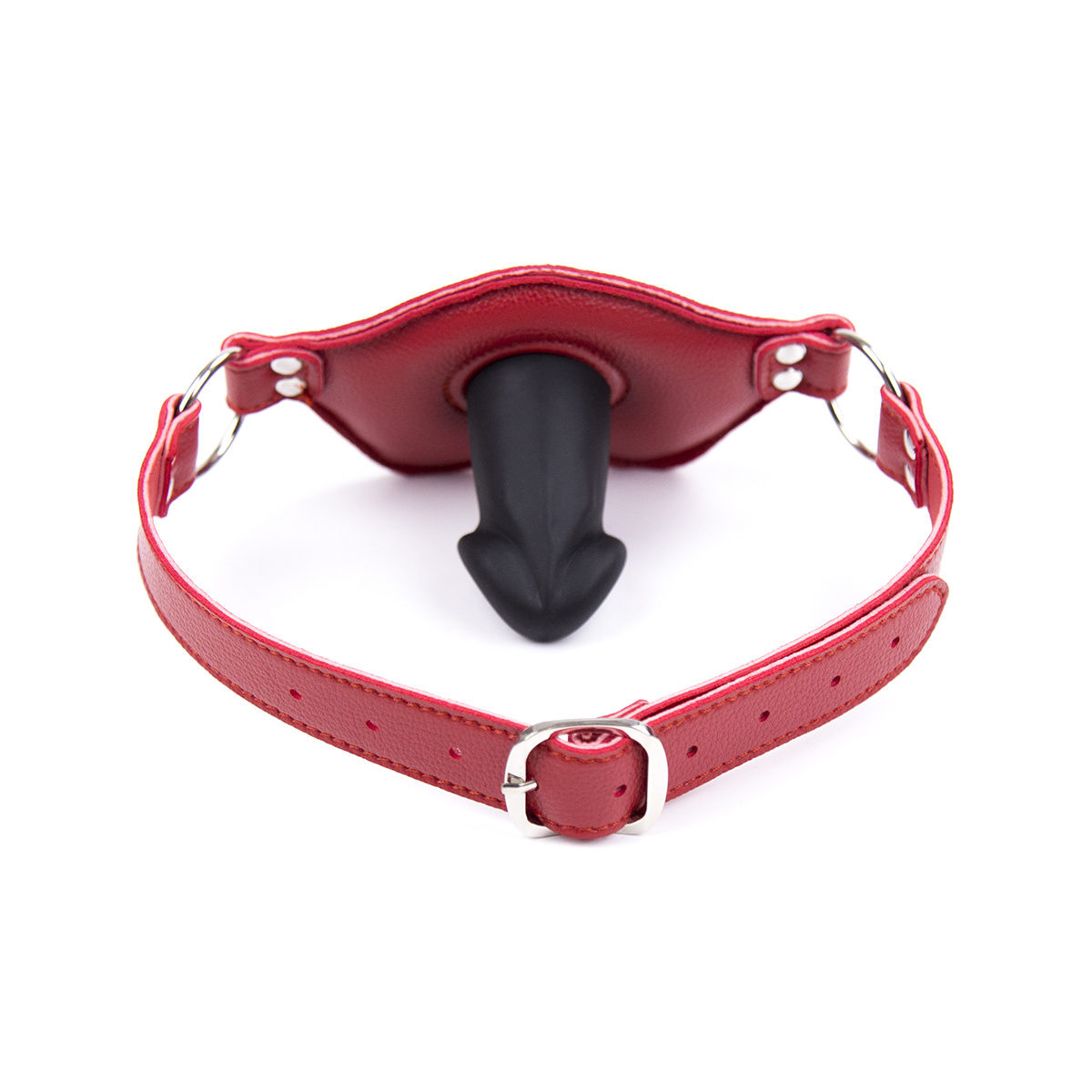 Big Lips Penis Mouth Gag Red | Adjustable BDSM Gag