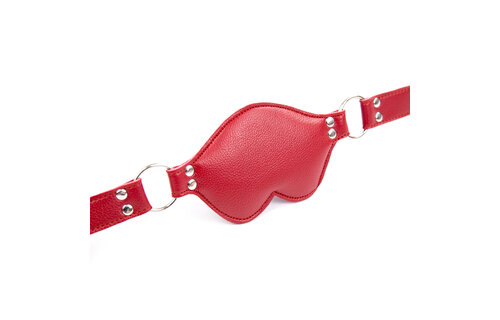 Big Lips Penis Mouth Gag Red | Adjustable BDSM Gag