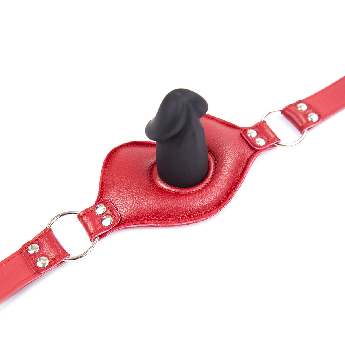 Big Lips Penis Mondknevel Rood | Verstelbare Bdsm Gag