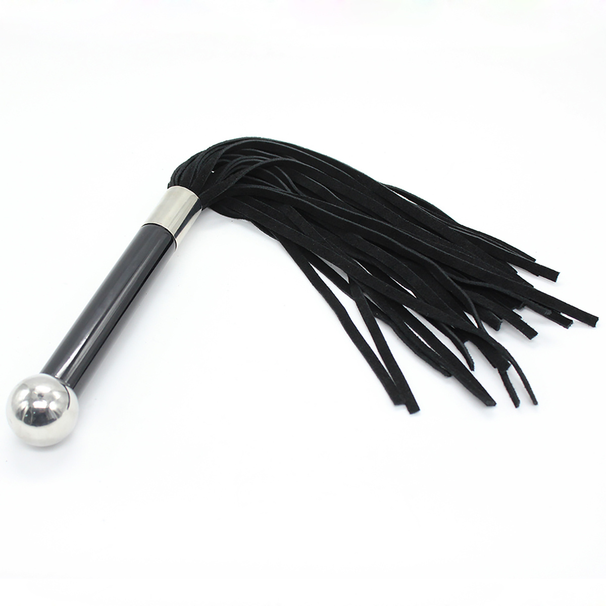Rode leren flogger 38 cm | Kiotos Leather, compact & sterk