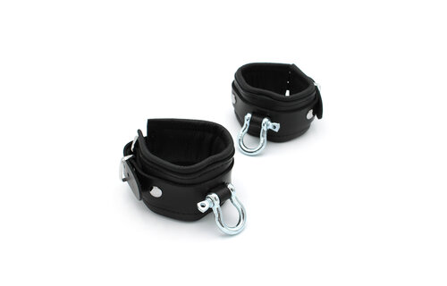 Leder-BDSM-Handschellen mit Metallbügel – Stark & Langlebig