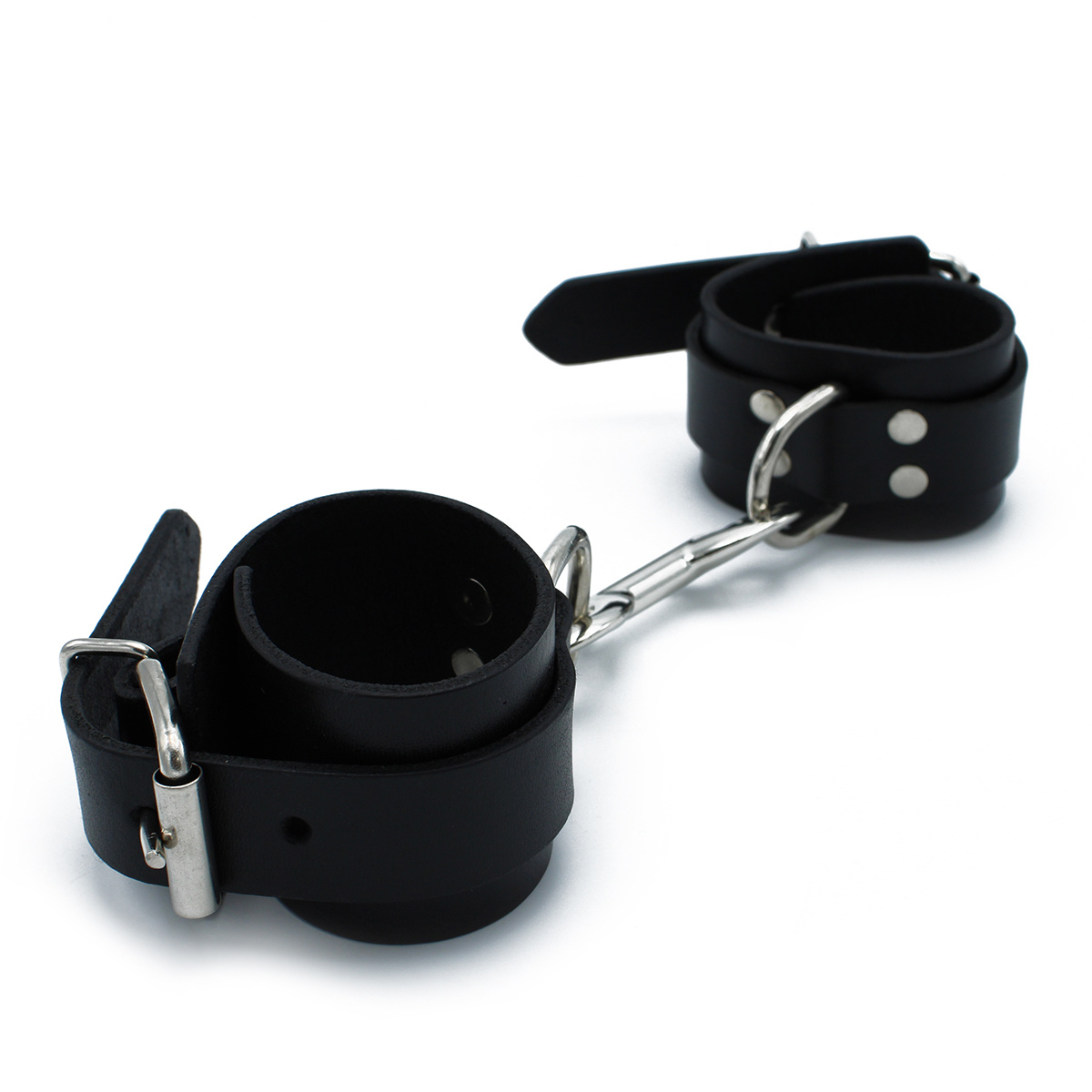 Zwarte Leren Handboeien Met Ketting – Stijlvol & Stevig Kopen