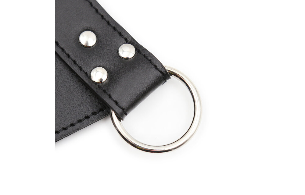 Leather Chastity Trousers With 3 Padlocks - Safe & Comfortable