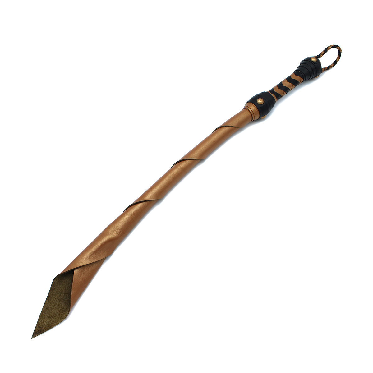 Bronsleren Sultan-zweep 83 cm – Stijlvol & Functioneel