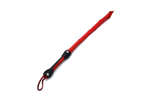 Rote Sultan-Peitsche aus Leder 76 cm | Stilvoll & Langlebig