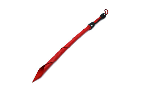 Rote Sultan-Peitsche aus Leder 76 cm | Stilvoll & Langlebig