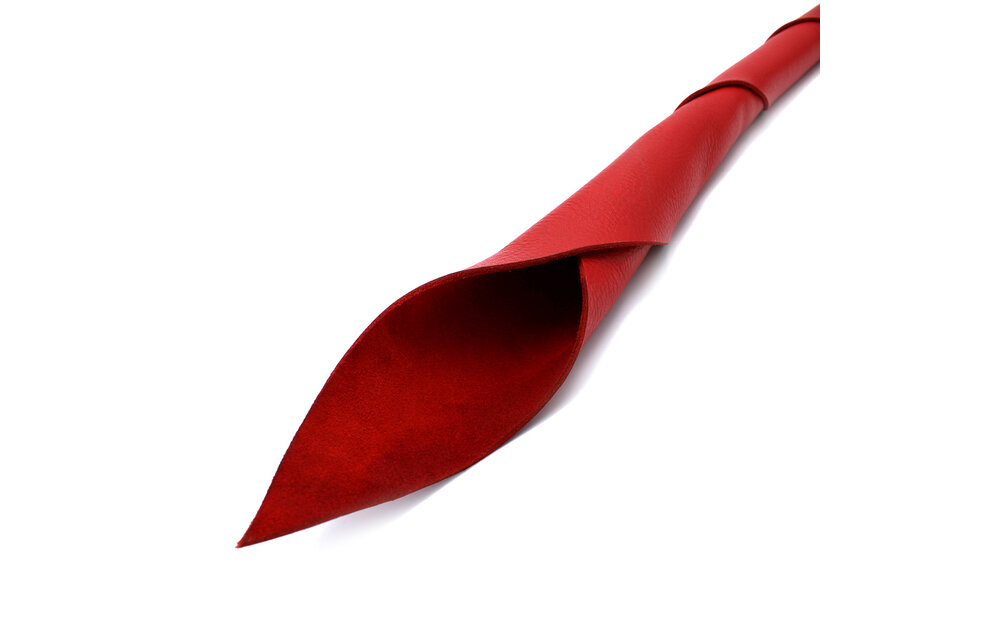 Rote Sultan-Peitsche aus Leder 76 cm | Stilvoll & Langlebig