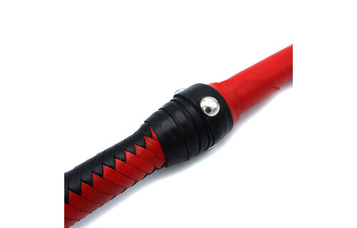 Rode leren Sultan-zweep 76 cm | Stijlvol & Duurzaam