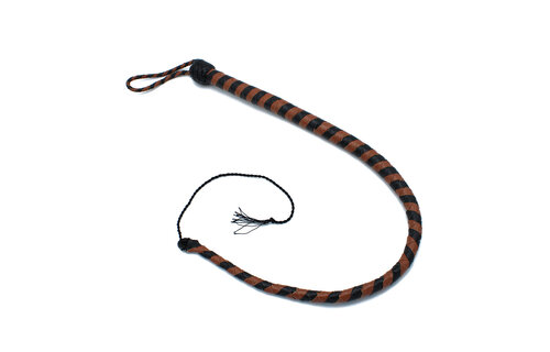 Leather Whip 90 cm Black & Brown – Durable & Versatile