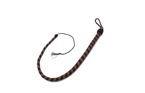 Lederpeitsche 90 cm schwarz & braun – langlebig & vielseitig