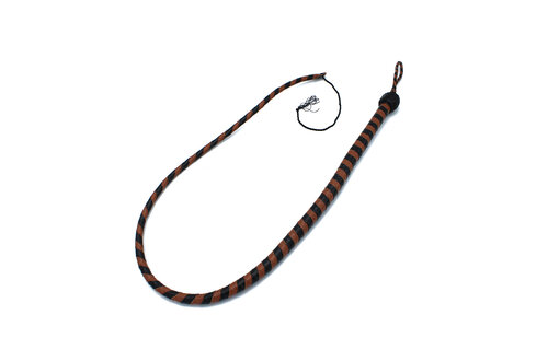 Leather Whip Black & Brown 140 cm – Stylish & Durable