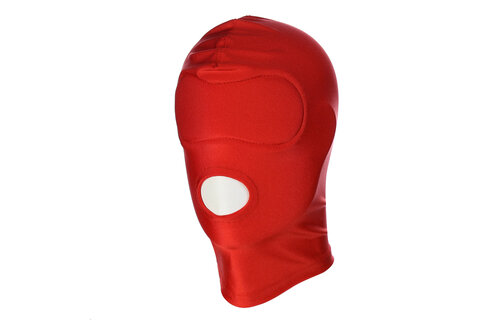 Rood Bdsm-Masker Met Open Mond | Comfortabel & Rekbaar
