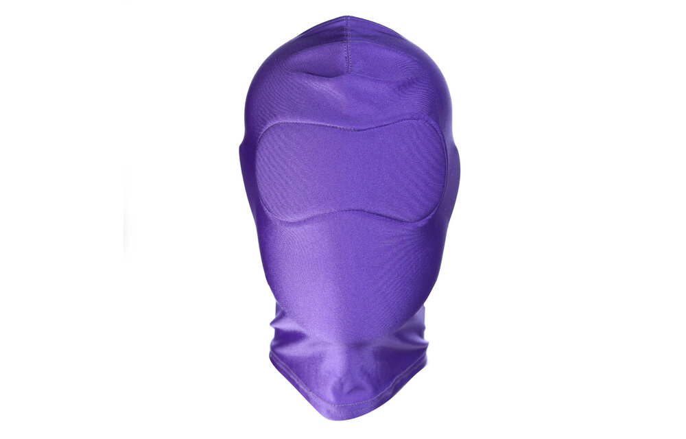 Comfortable Purple Spandex BDSM Mask – Perfect for Bondage