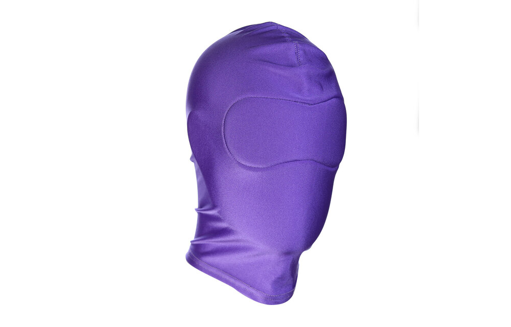 Bequeme violette Spandex-BDSM-Maske – perfekt für Bondage