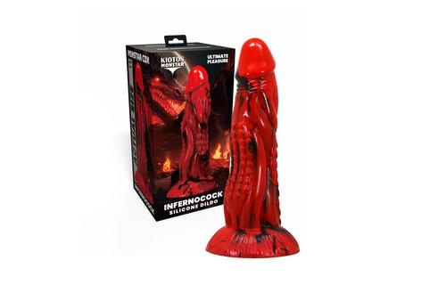Monstar Cox InfernoCock 21 cm – Vurige Siliconen Dildo