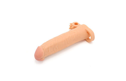 Kiotos Realistische Hülle 19 cm mit Vibrator & Kugelhalter