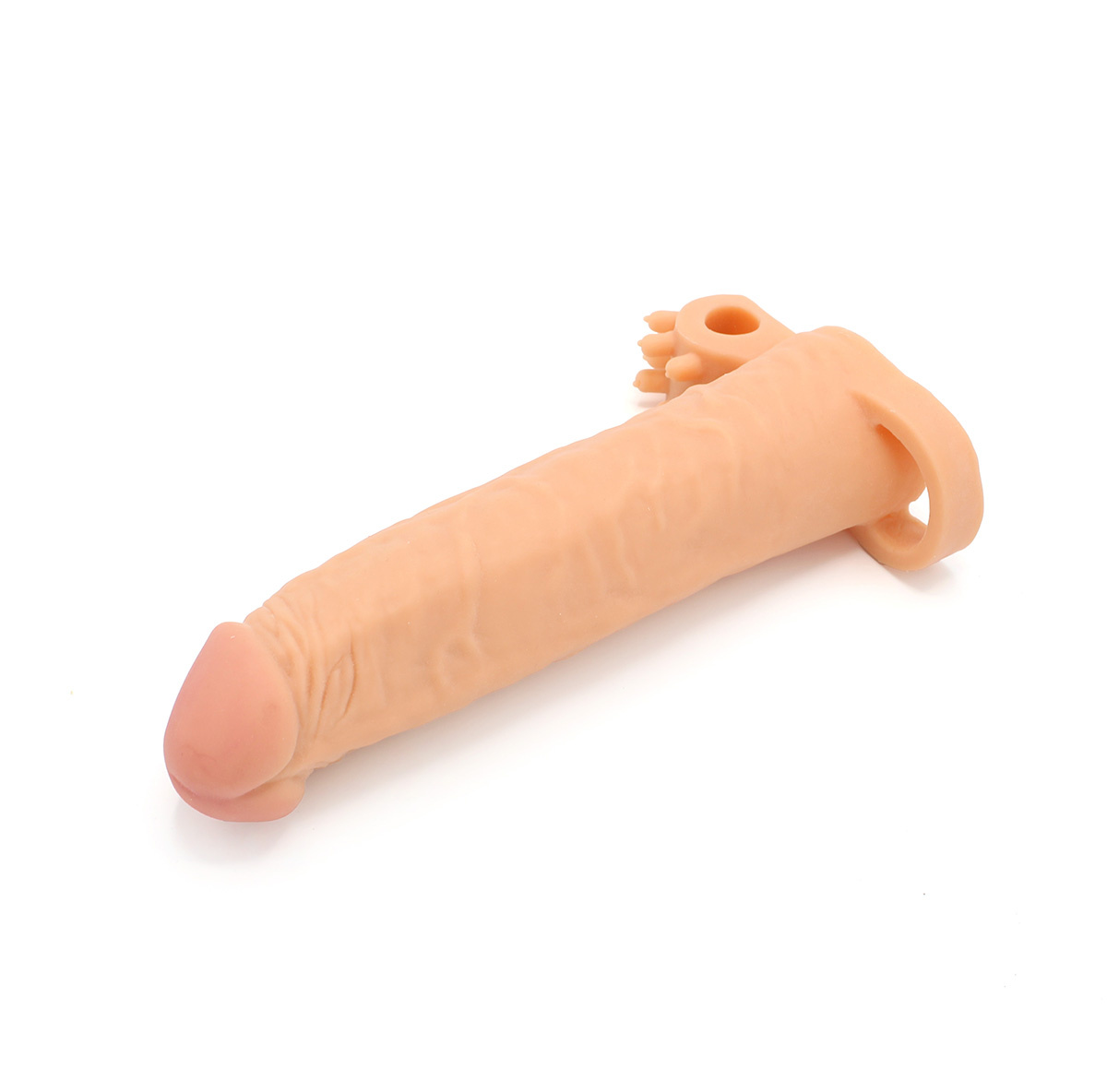 Kiotos Realistische Sleeve 19 cm met Vibrator & Kogelhouder