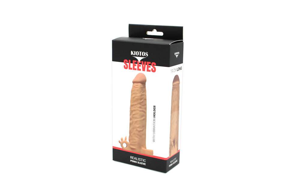 Kiotos Realistic Sleeve 19 cm with Vibrator & Bullet Holder
