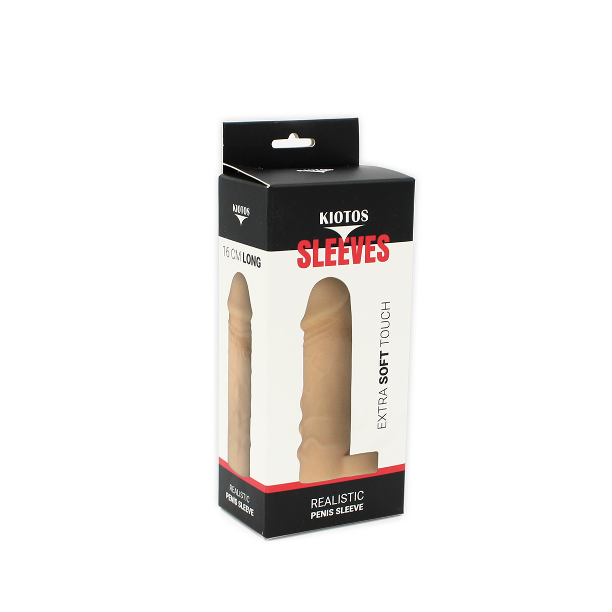 Kiotos Realistic Penis Sleeve 16 cm – Extra Soft & Comfortable