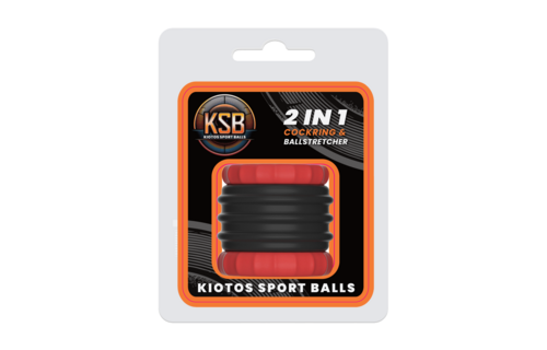 2-in-1 Silicone Cock Ring & Stretcher Black - Flexible & Strong