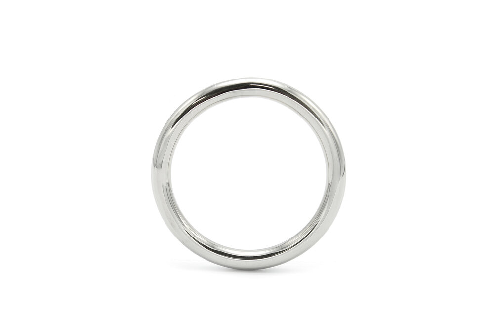 Round Cock Ring 6 cm Stainless Steel – Sturdy & Comfortable