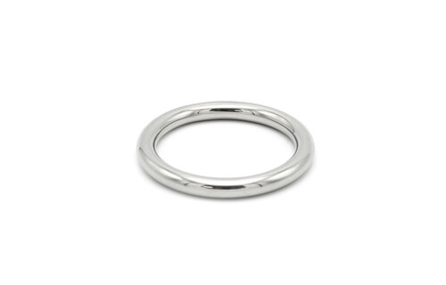 Round Cock Ring 6 cm Stainless Steel – Sturdy & Comfortable